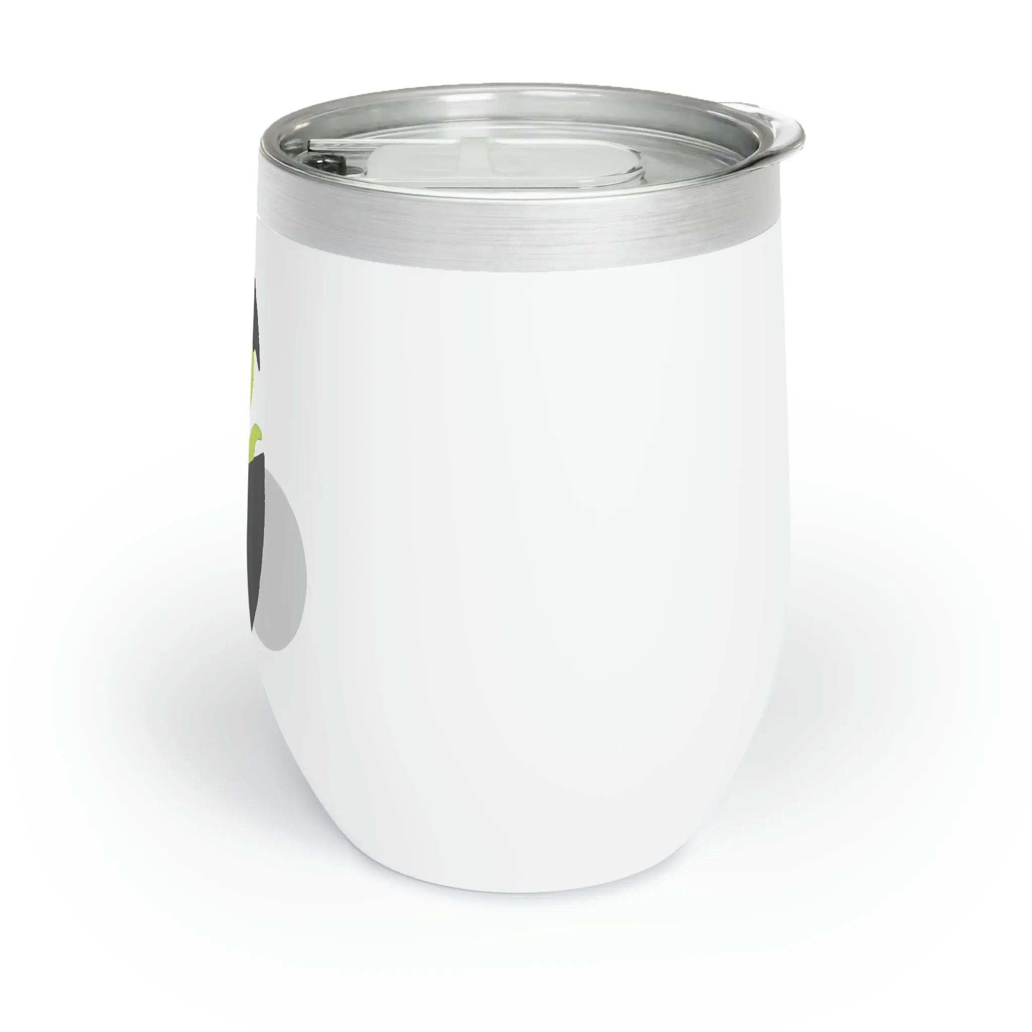 Green and Grey Dinosaur Egg Chill Wine Tumbler