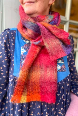 Green Grove Weavers Mohair Hibiscus Scarf