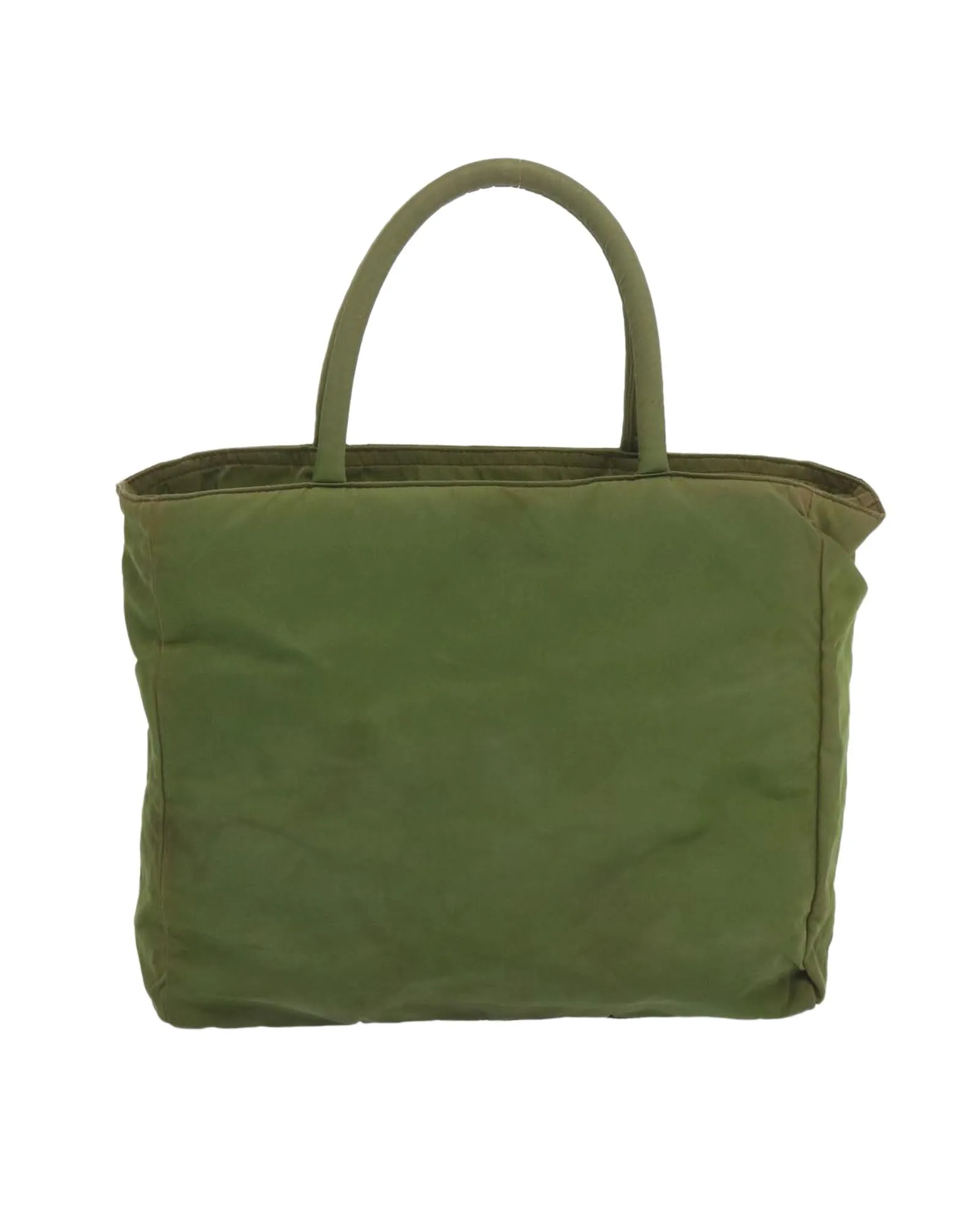 Green Nylon Hand Bag with Guarantee Card and Italian Craftsmanship