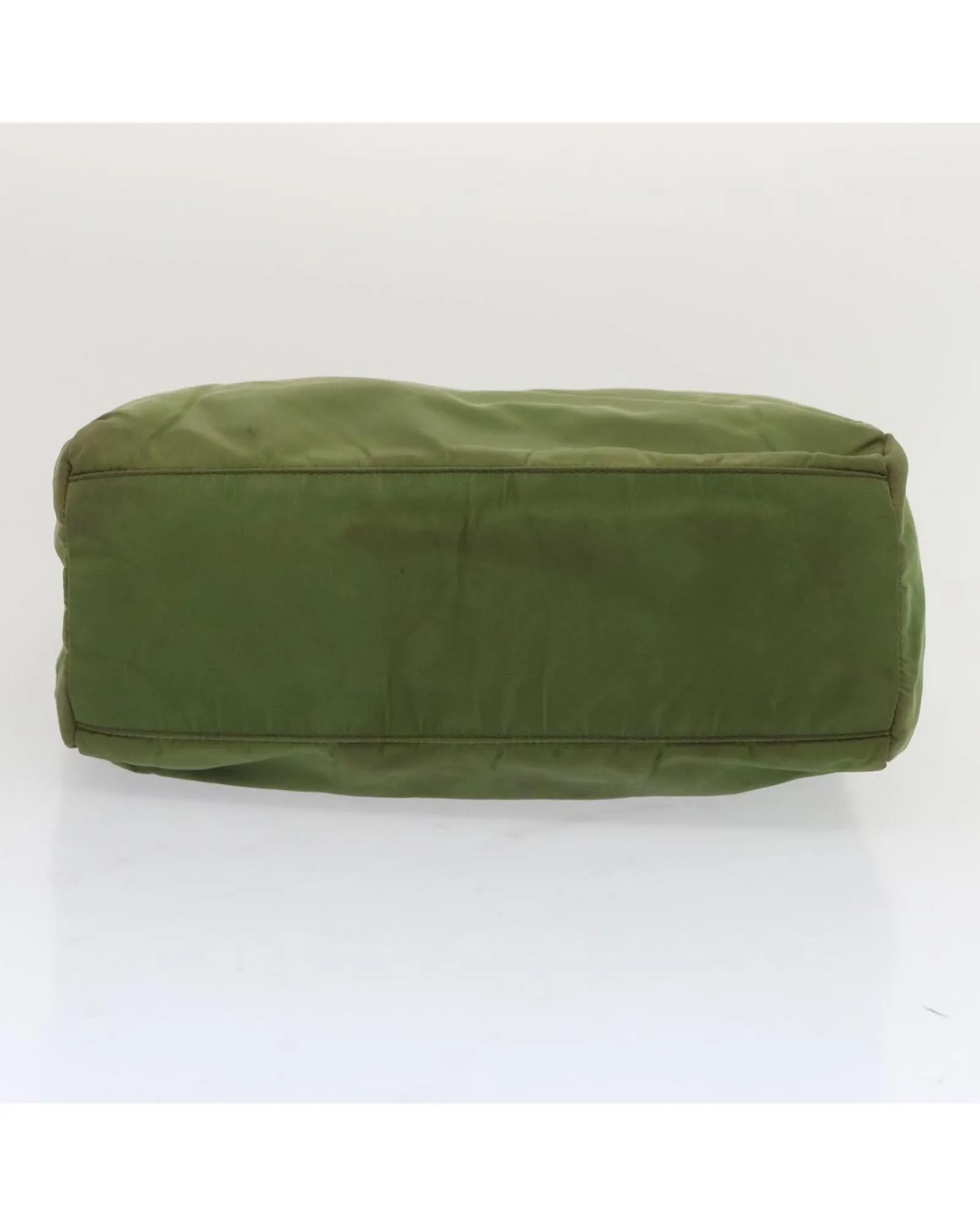 Green Nylon Hand Bag with Guarantee Card and Italian Craftsmanship