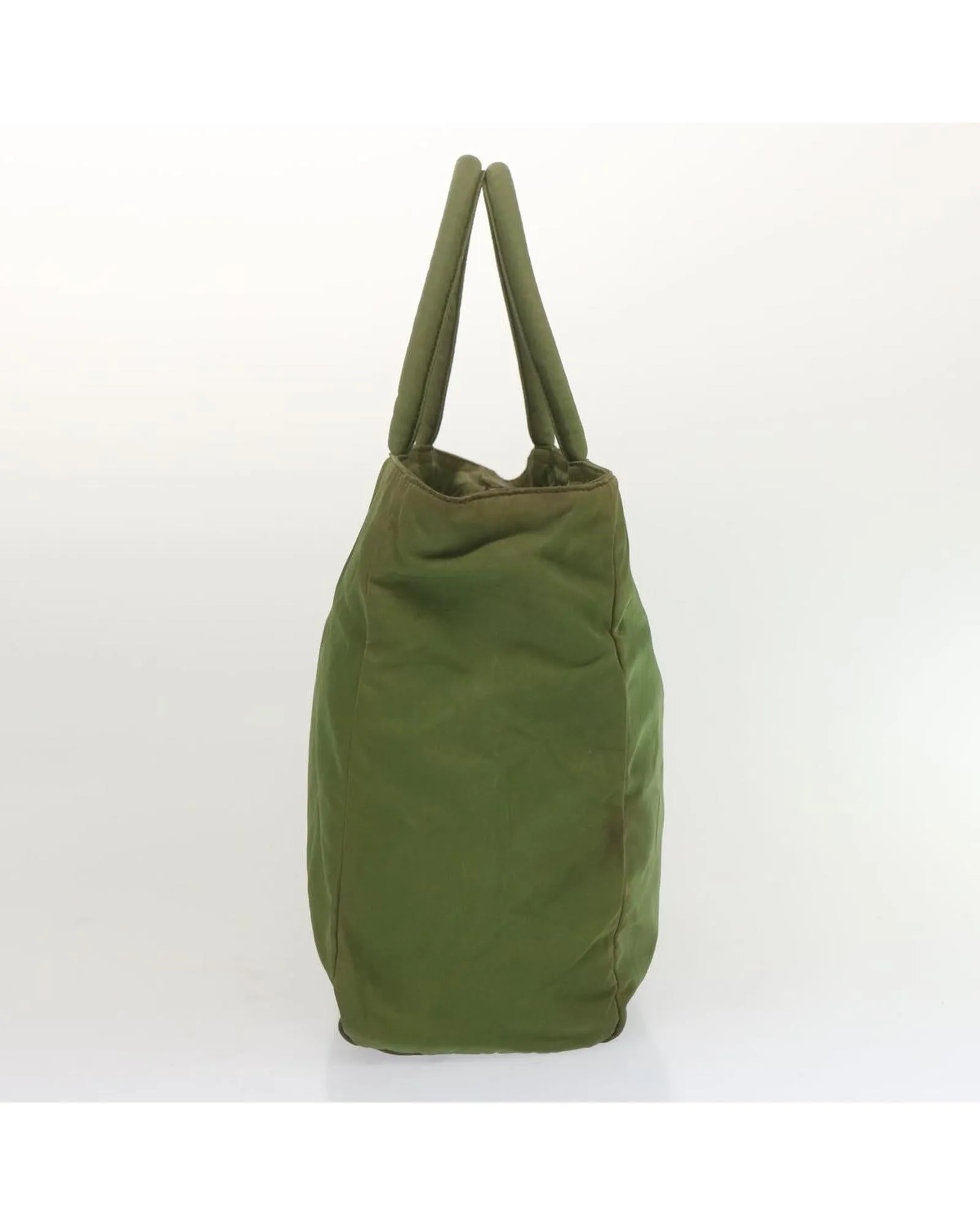 Green Nylon Hand Bag with Guarantee Card and Italian Craftsmanship