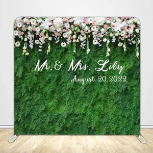 Greenery Tension Fabric Backdrop Frame with Cover
