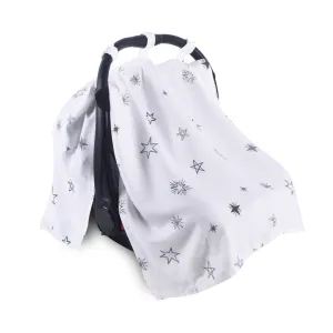 Grey Star Bamboo Car Seat Cover