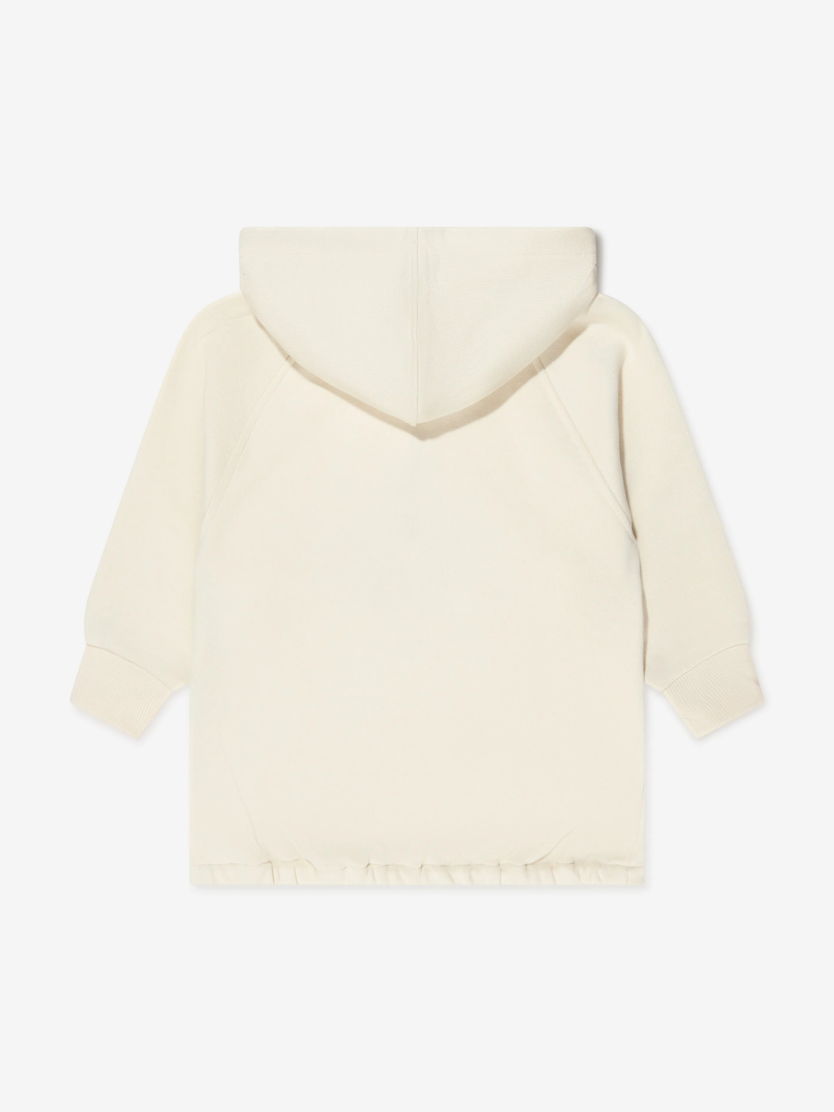 Gucci Kids Half Zip Logo Hoodie in Ivory