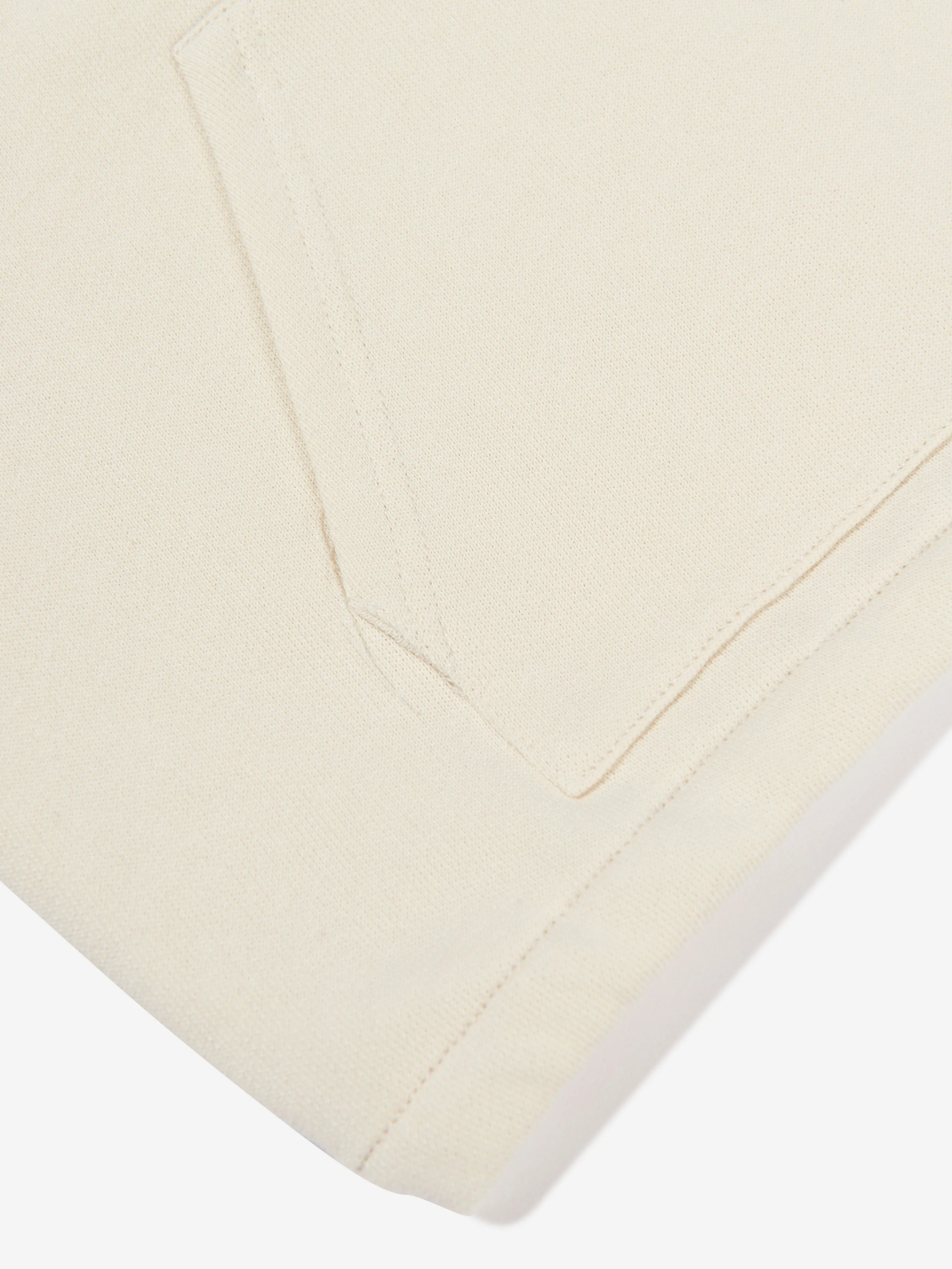 Gucci Kids Half Zip Logo Hoodie in Ivory