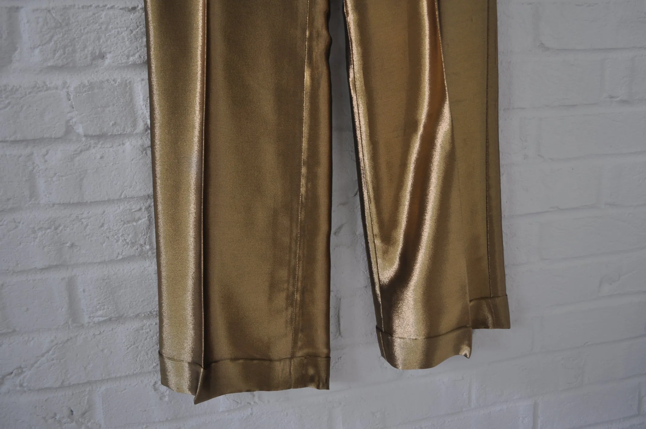 Gucci trousers gold wide legs