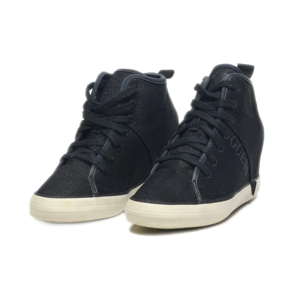 Guess Ankle Boots Fabric Black Colour For Kids