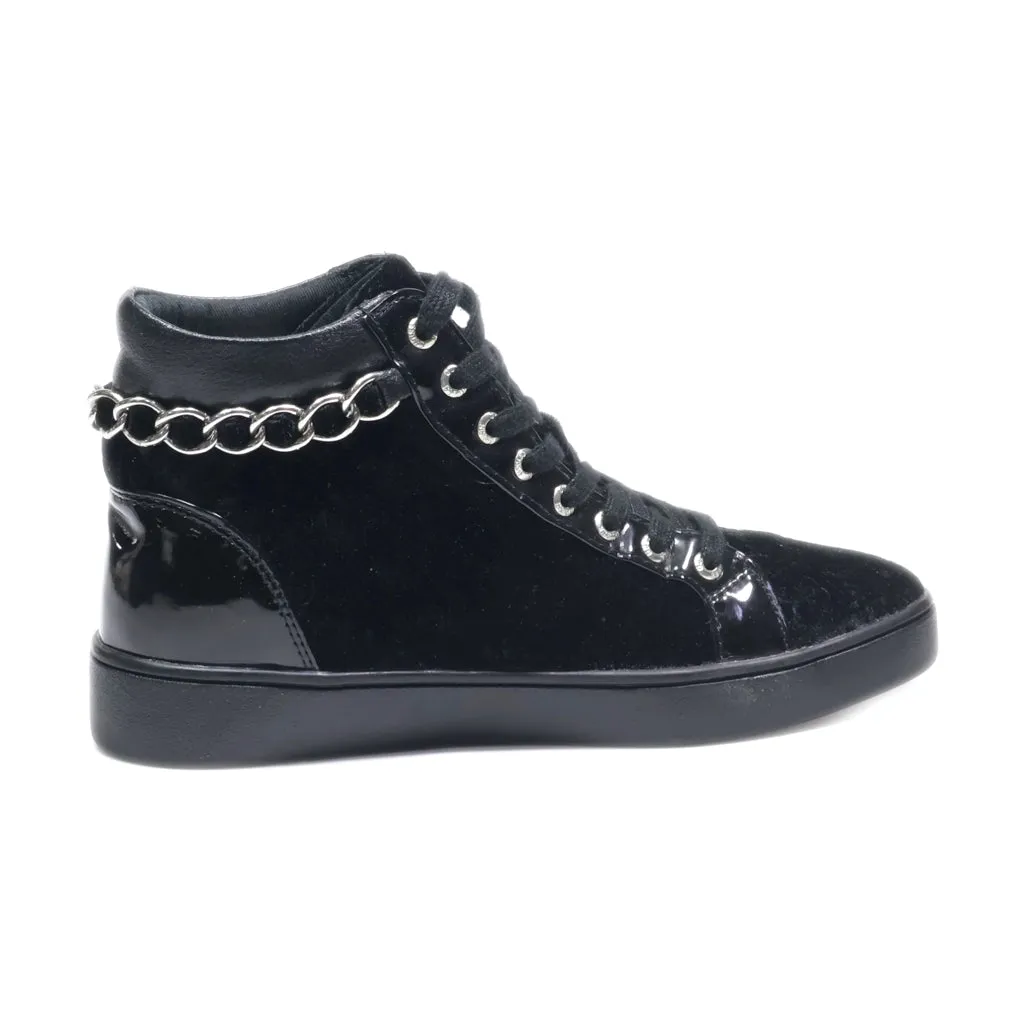 Guess Ankle Boots Leather Black Colour For Women