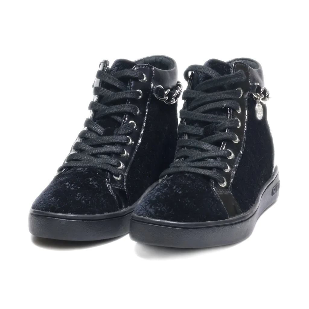 Guess Ankle Boots Leather Black Colour For Women