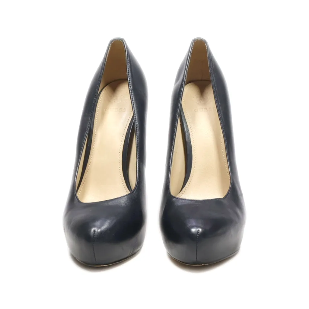 Guess High-Heel Shoes Leather Black Colour For Women