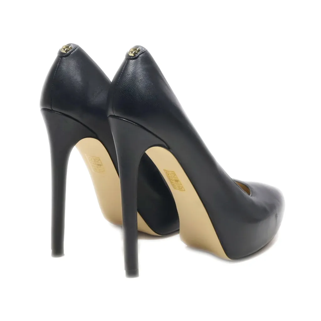 Guess High-Heel Shoes Leather Black Colour For Women