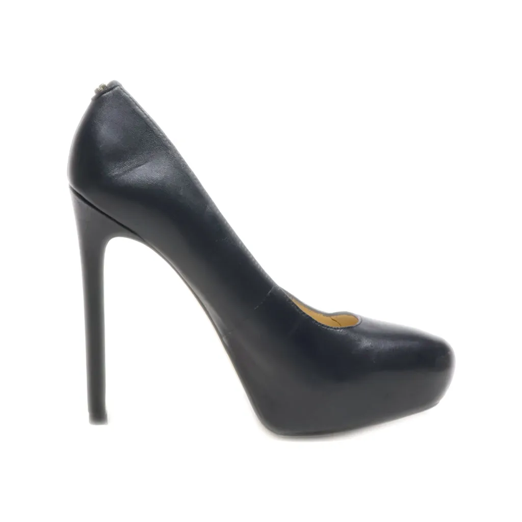 Guess High-Heel Shoes Leather Black Colour For Women