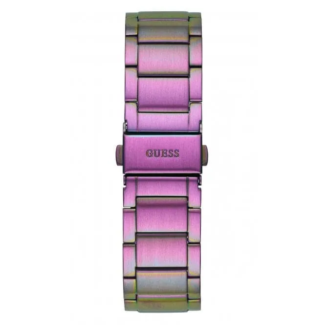 Guess Ladies Crown Jewel Stainless Steel Iridescent Watch GW0410L4