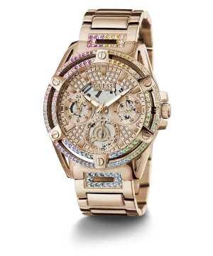 GUESS Ladies Rose Gold Tone Multi-function Watch