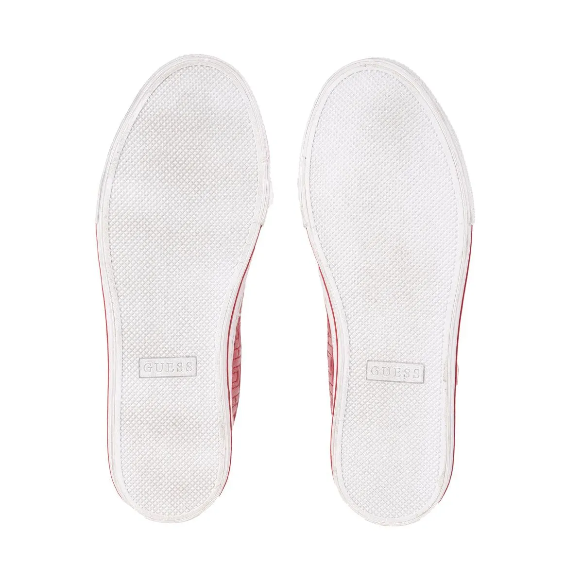 Guess Lodenn Low-Top Sneakers Leather Red Colour For Women
