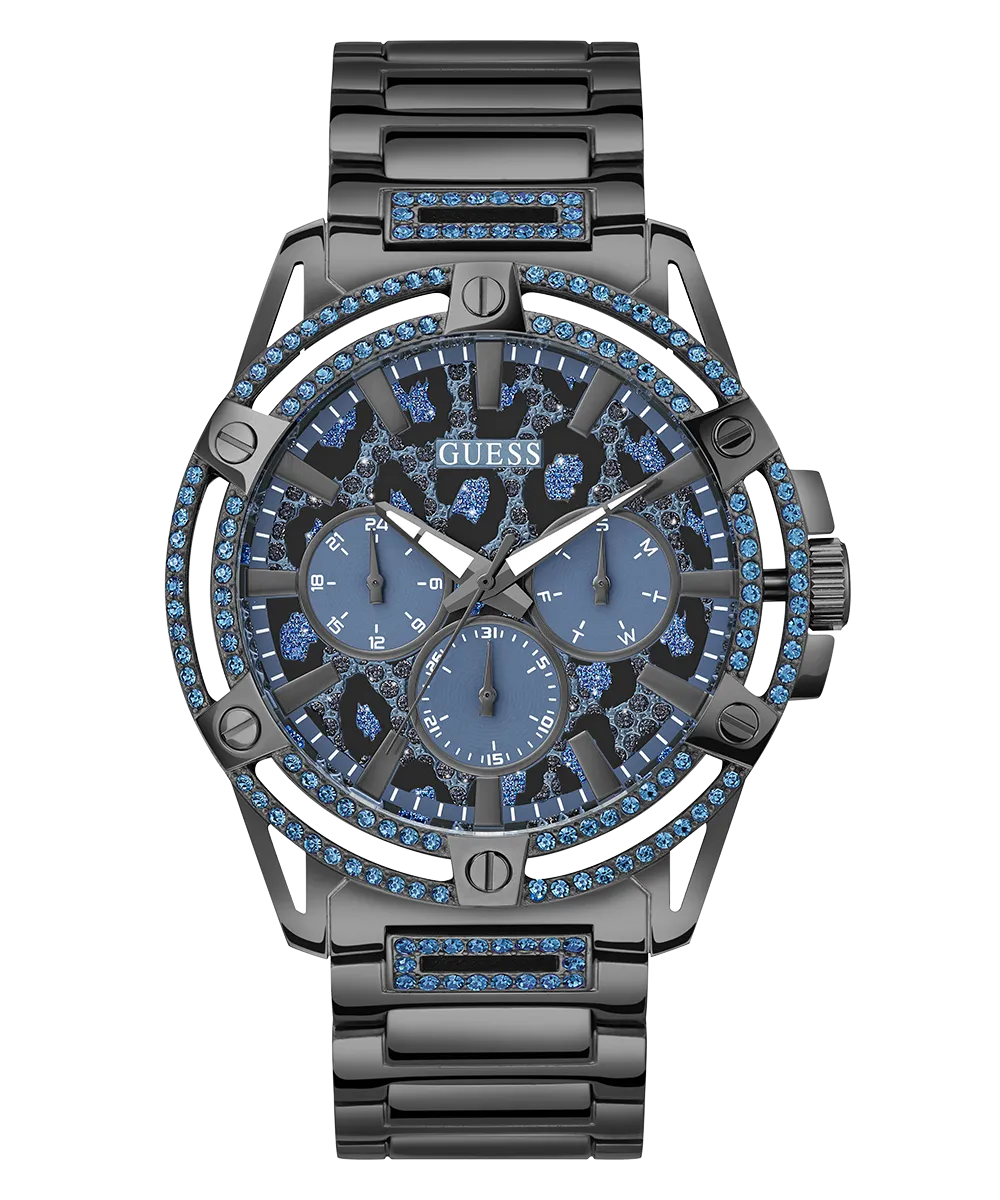 GUESS Mens Gunmetal Multi-function Watch