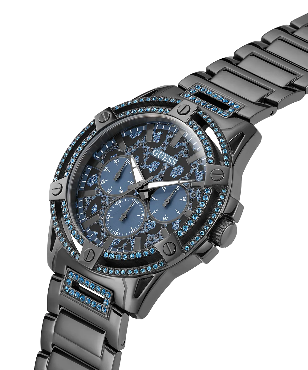 GUESS Mens Gunmetal Multi-function Watch