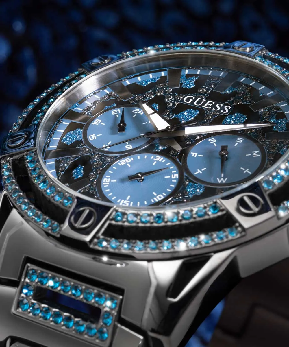 GUESS Mens Gunmetal Multi-function Watch