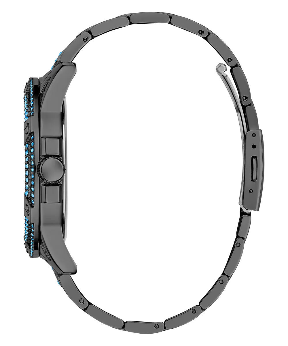 GUESS Mens Gunmetal Multi-function Watch
