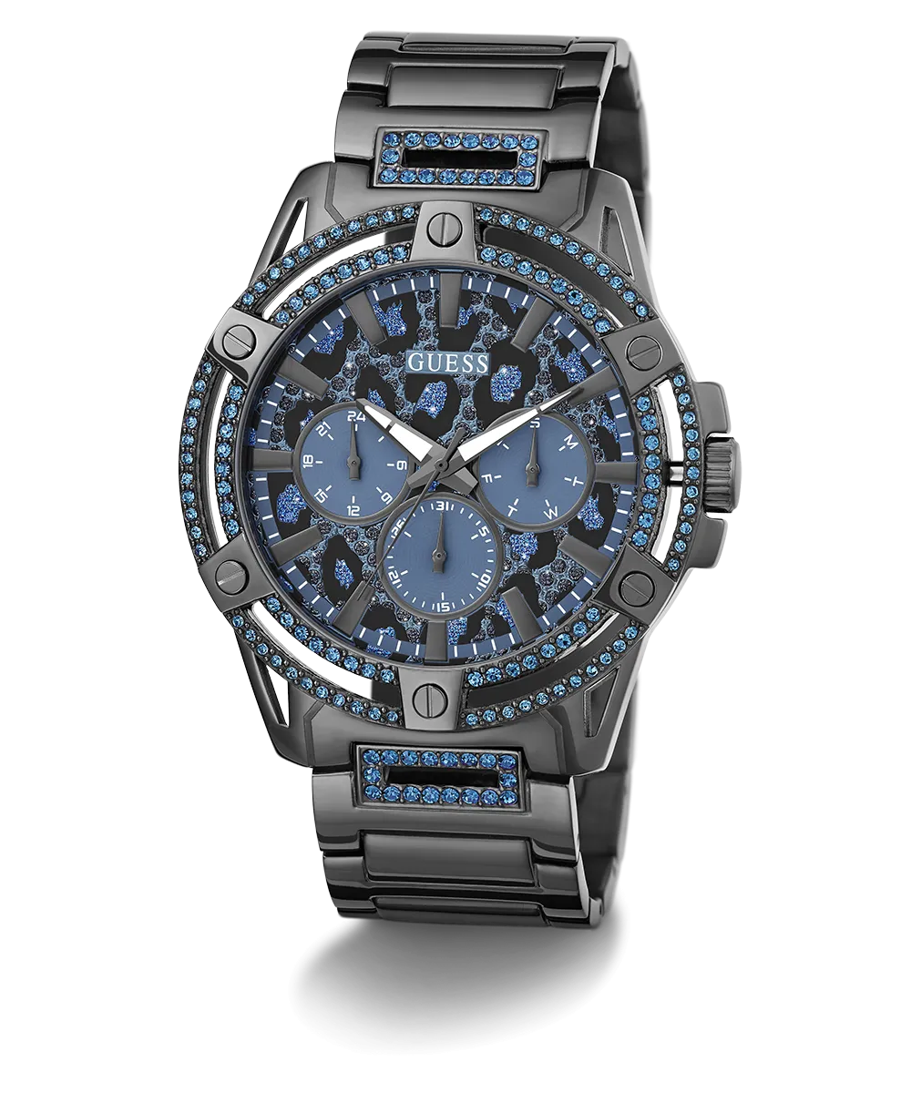 GUESS Mens Gunmetal Multi-function Watch