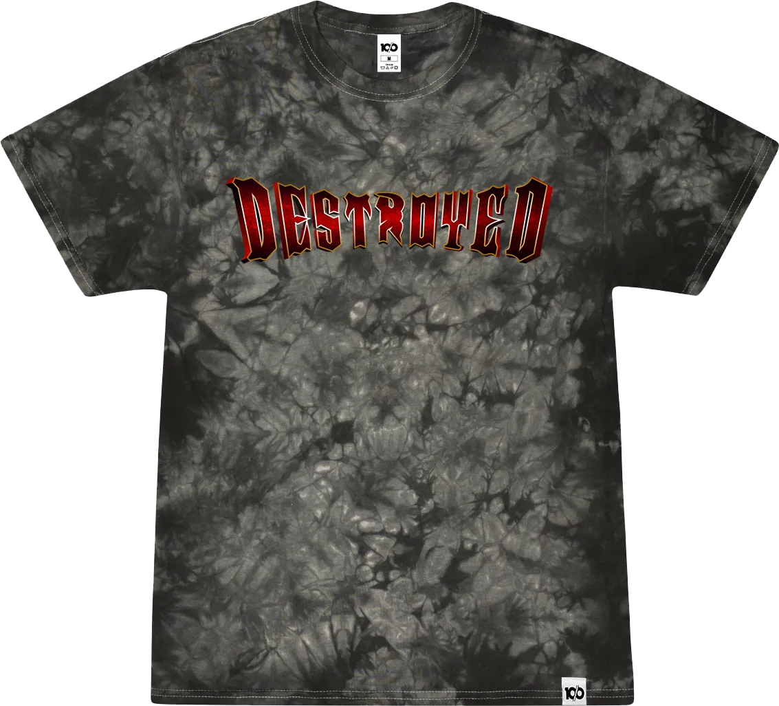 GUILTY GEAR - 'Destroyed' T-Shirt - Black Tie Dye