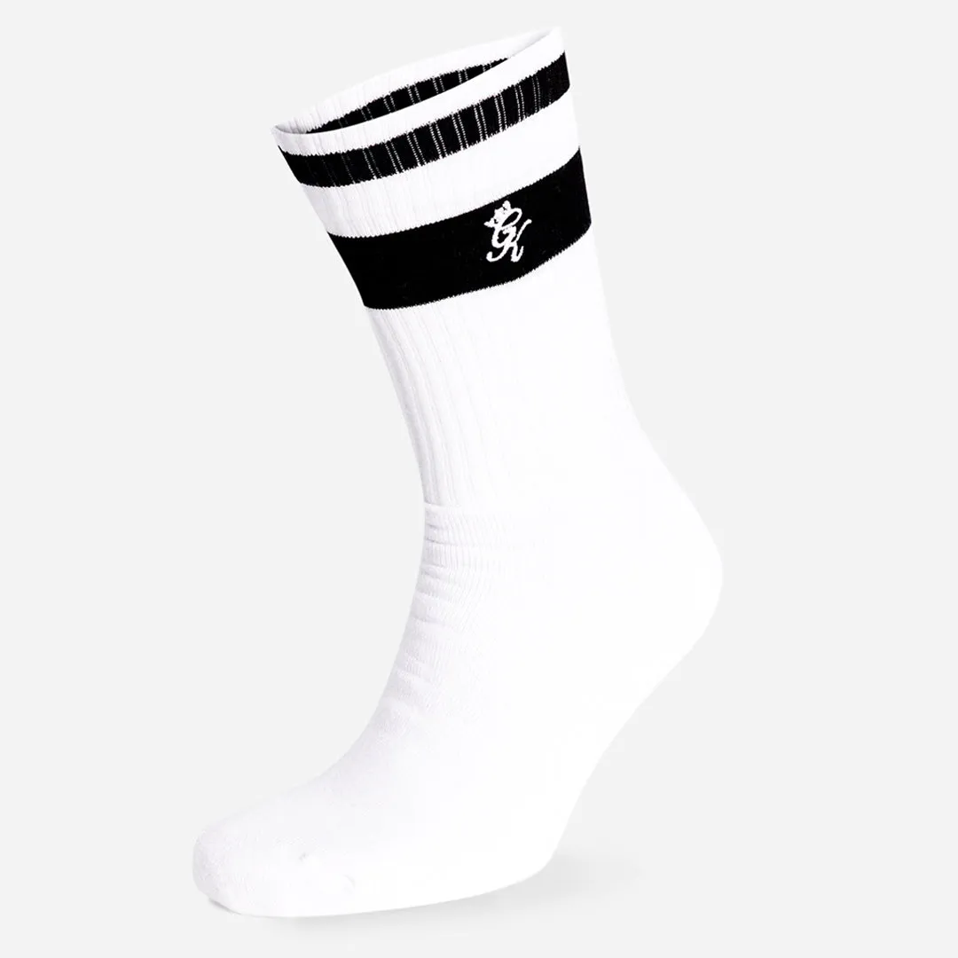 Gym King Ryu Socks (2pk) - White