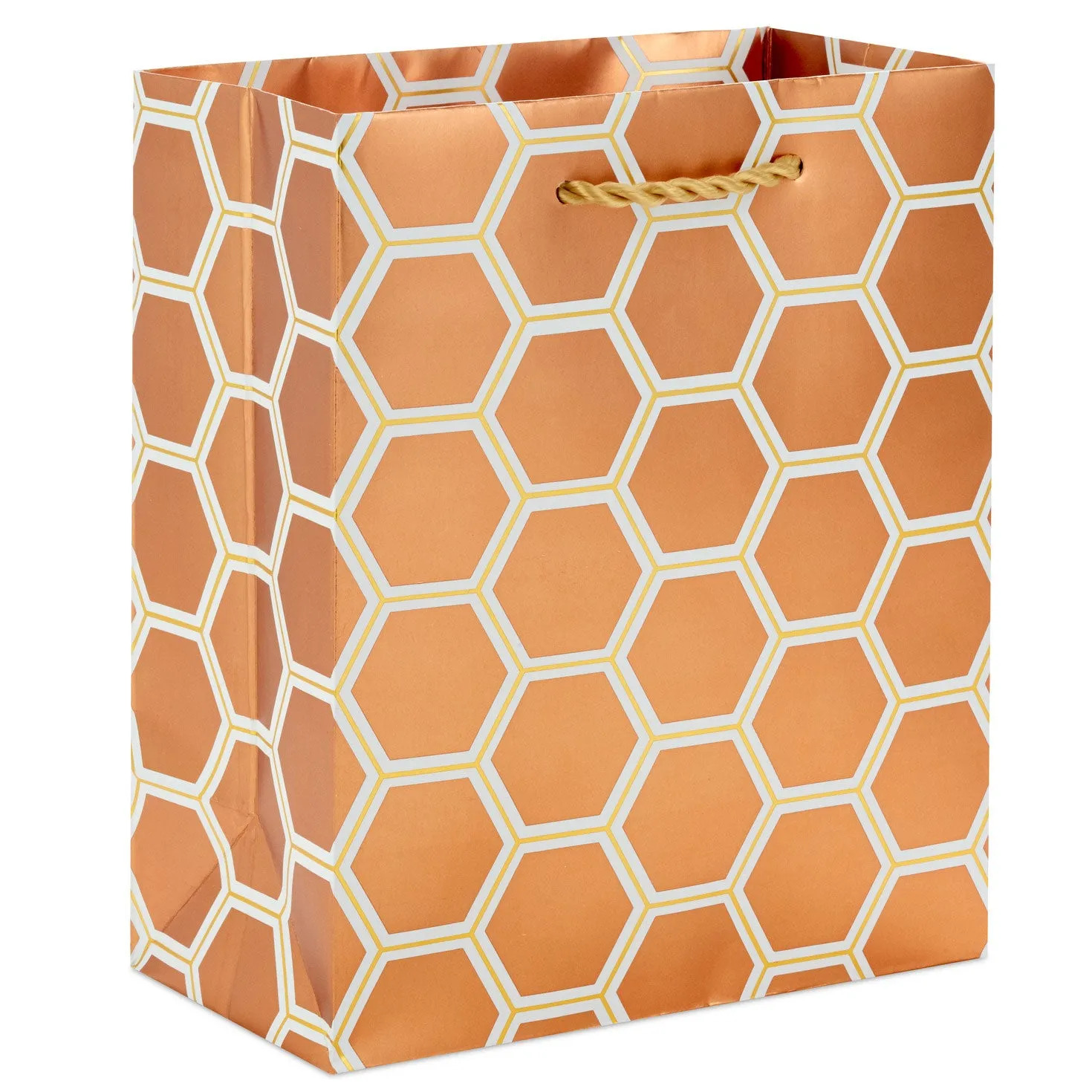 Hallmark 6.5'' Copper Hexagons Small Gift Bag
