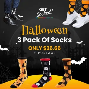Halloween 3 Pair Of Bamboo Socks