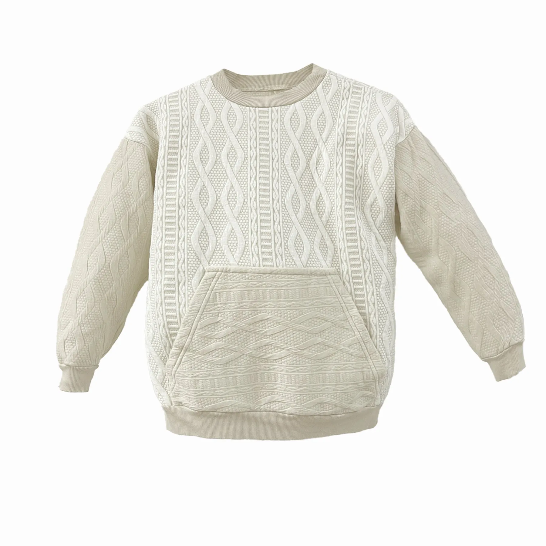 Halo Pocket Pullover ~ Contrast Cable