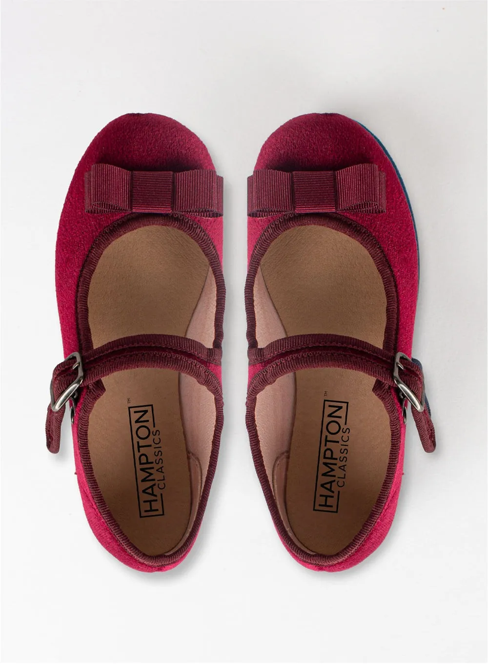 Hampton Classics Lana Party Shoes in Burgundy Velvet
