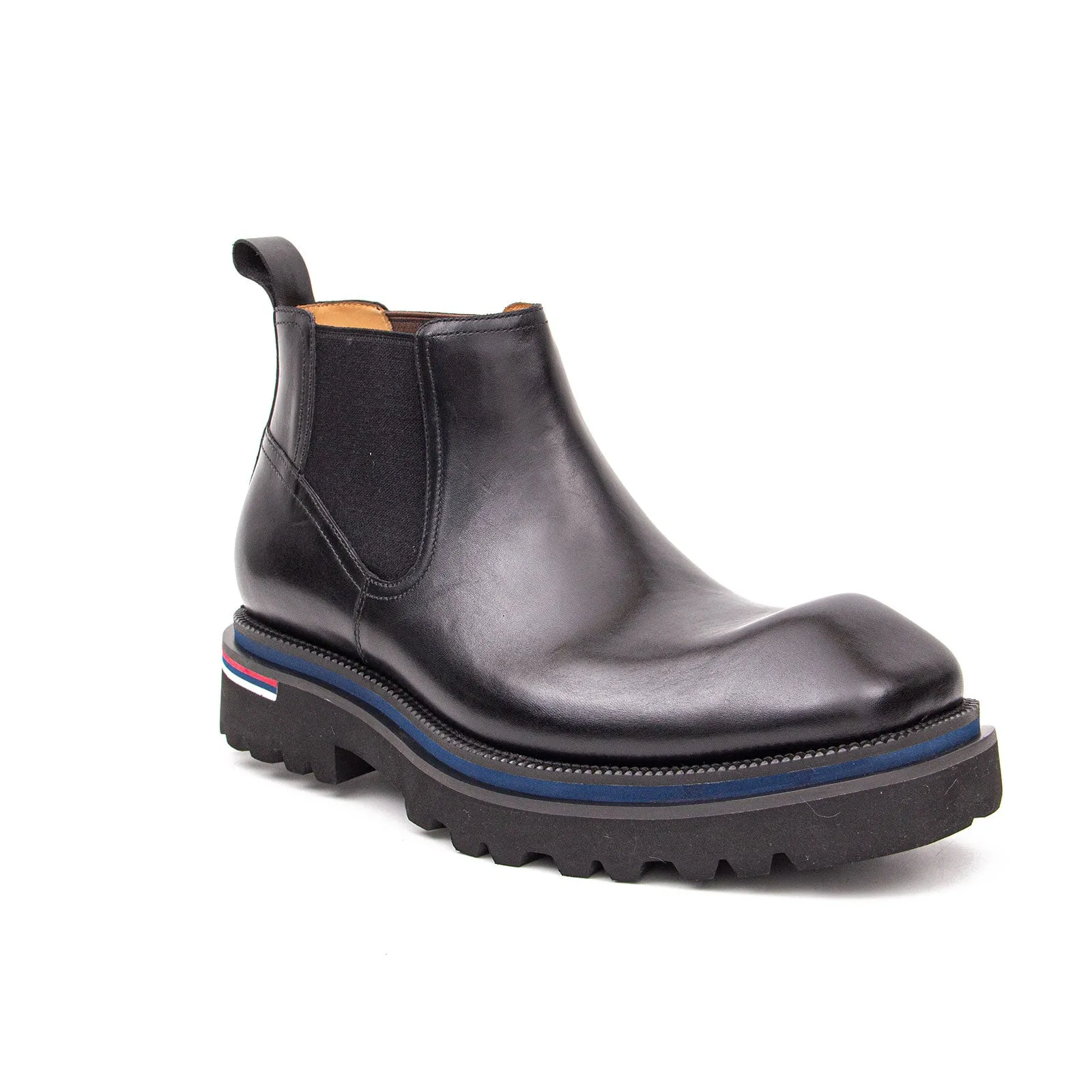Handmade black calfskin Chelsea boots