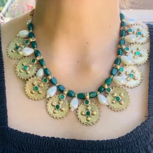 Handmade Pearls and Beads Jewelry Set