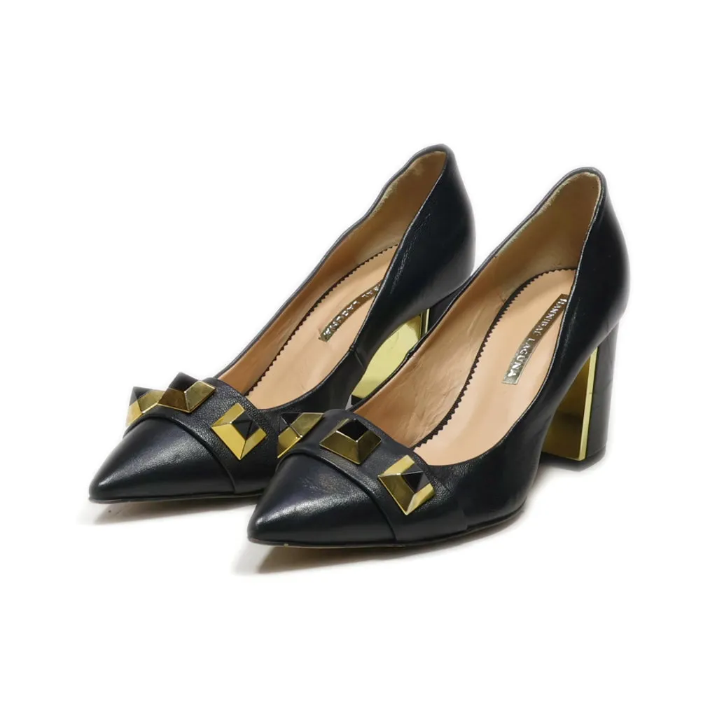 Hannibal Laguna High-Heel Shoes Leather Black Colour For Women