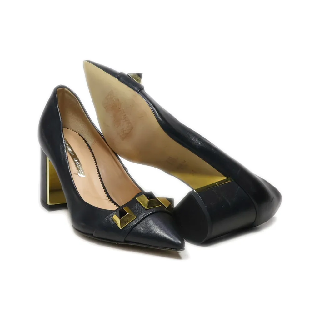 Hannibal Laguna High-Heel Shoes Leather Black Colour For Women