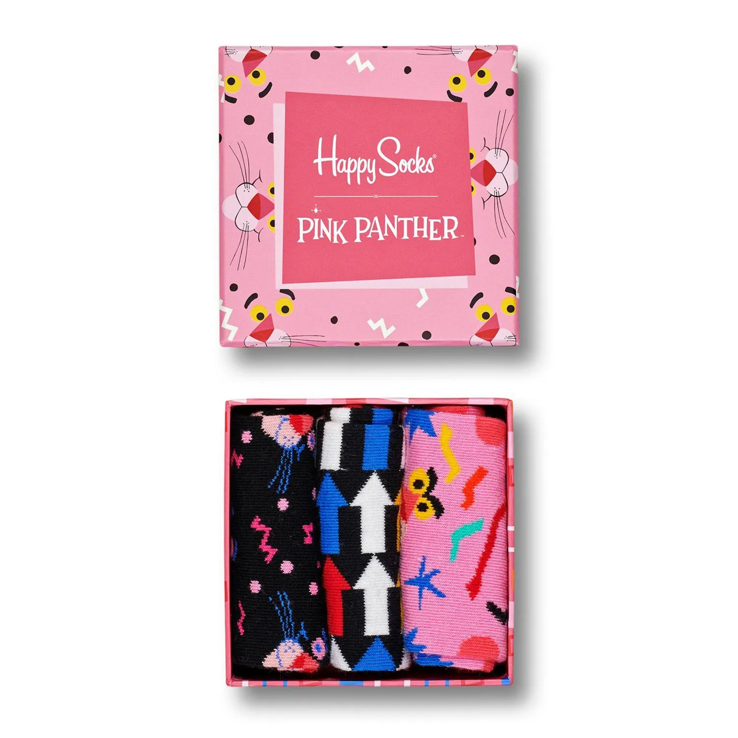 Happy Socks x Pink Panther Men's Gift Box - 3 Pack