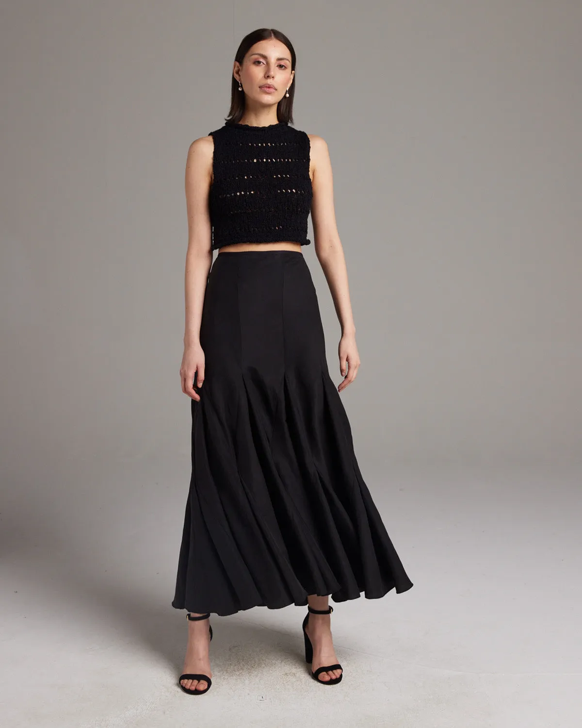 Harlequin Skirt in Silk / Linen