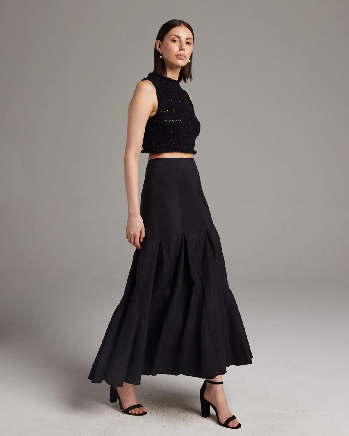 Harlequin Skirt in Silk / Linen