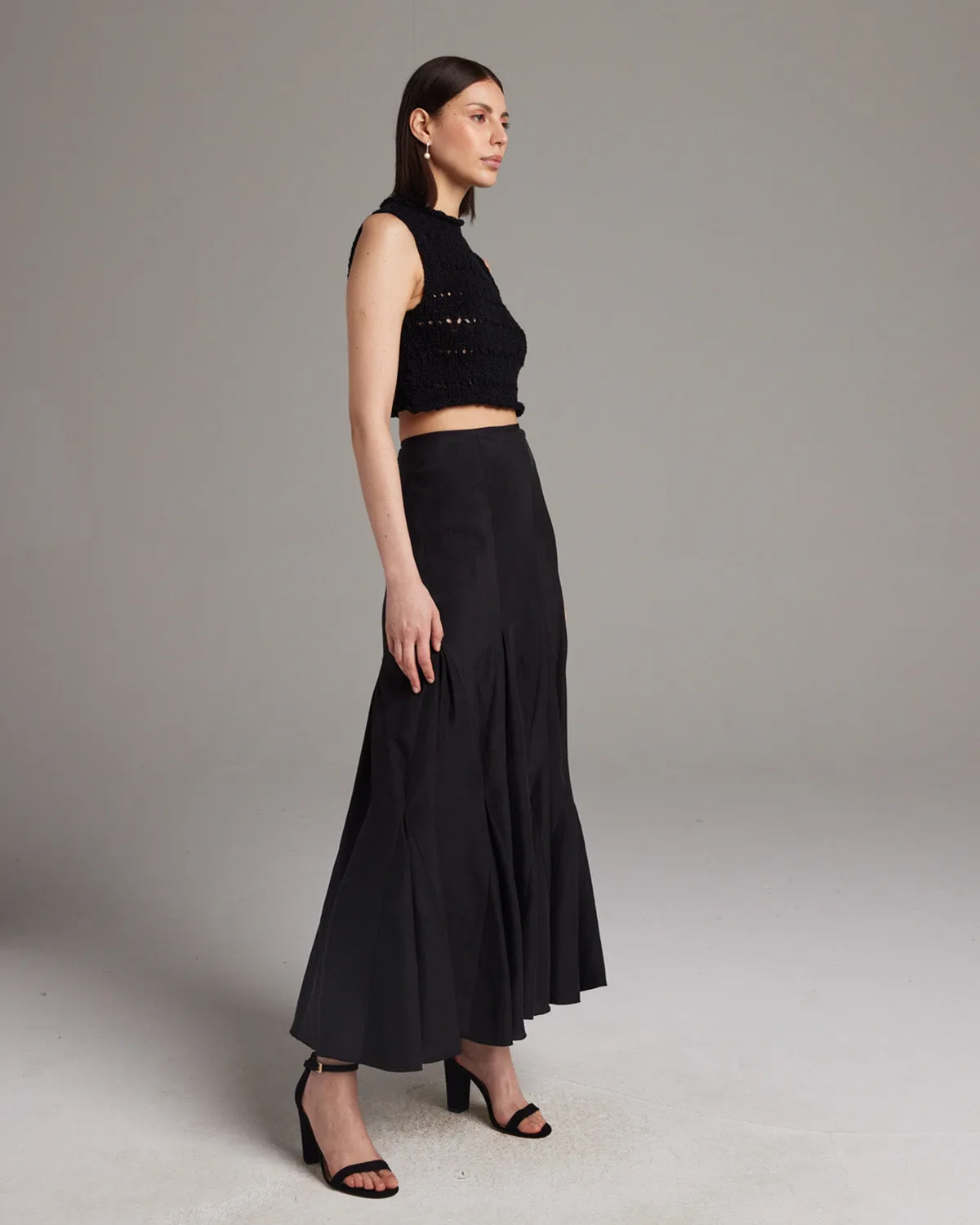 Harlequin Skirt in Silk / Linen