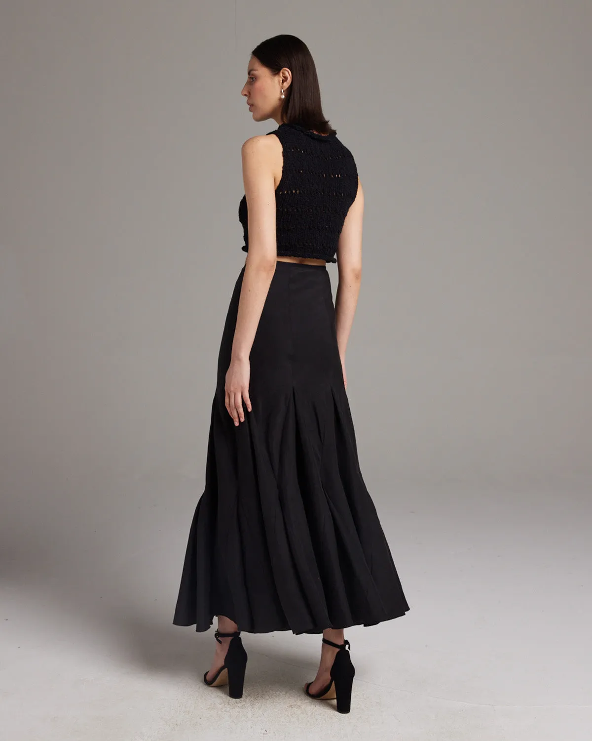 Harlequin Skirt in Silk / Linen