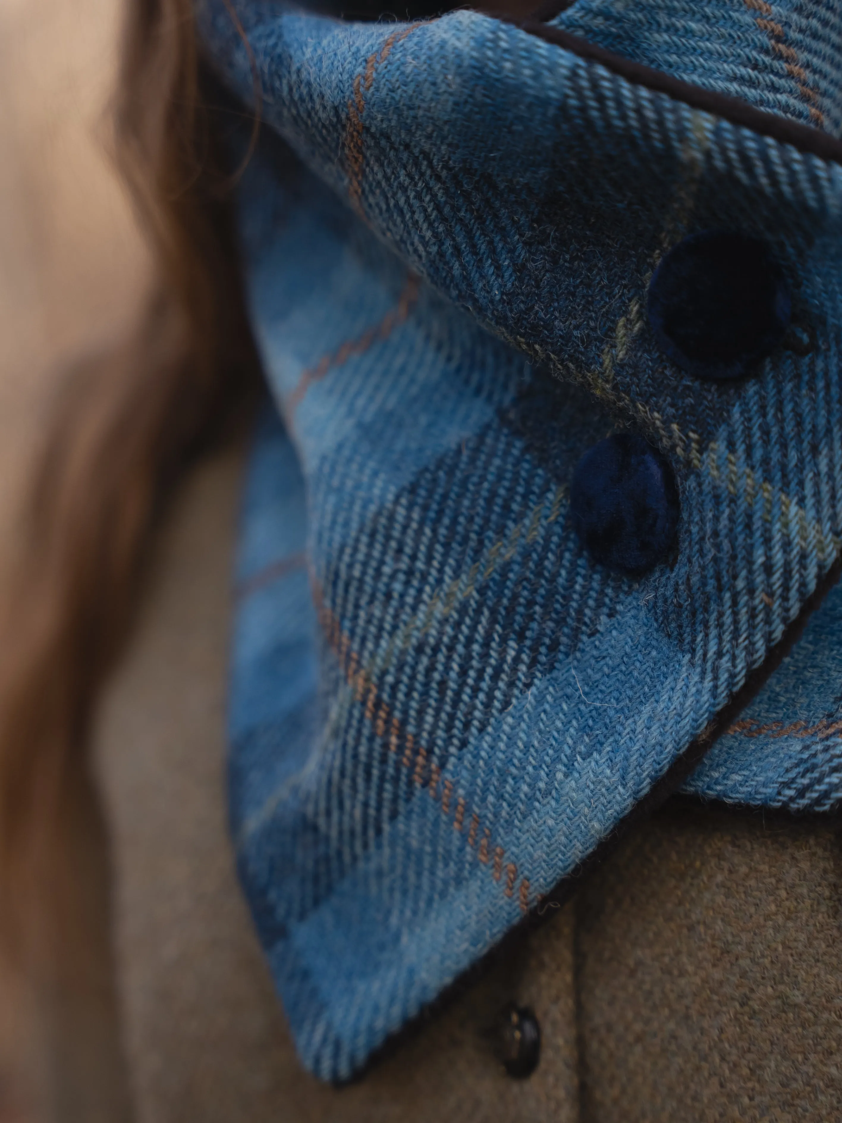 Harris Tweed®  Blue Neck Warmer