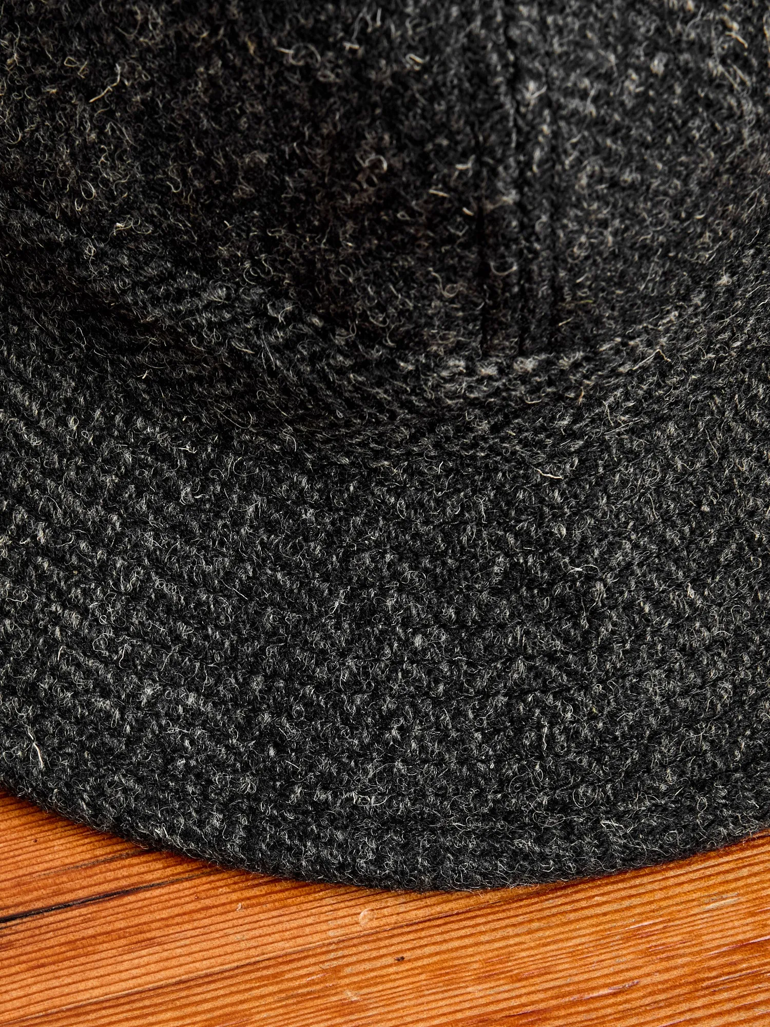 Harris Tweed Bucket Hat in Black