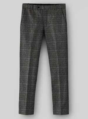 Harris Tweed Dark Gray Check Pants