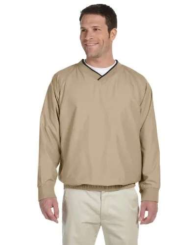 Harriton Adult Microfiber Wind Shirt 2 XLargr Stone Black