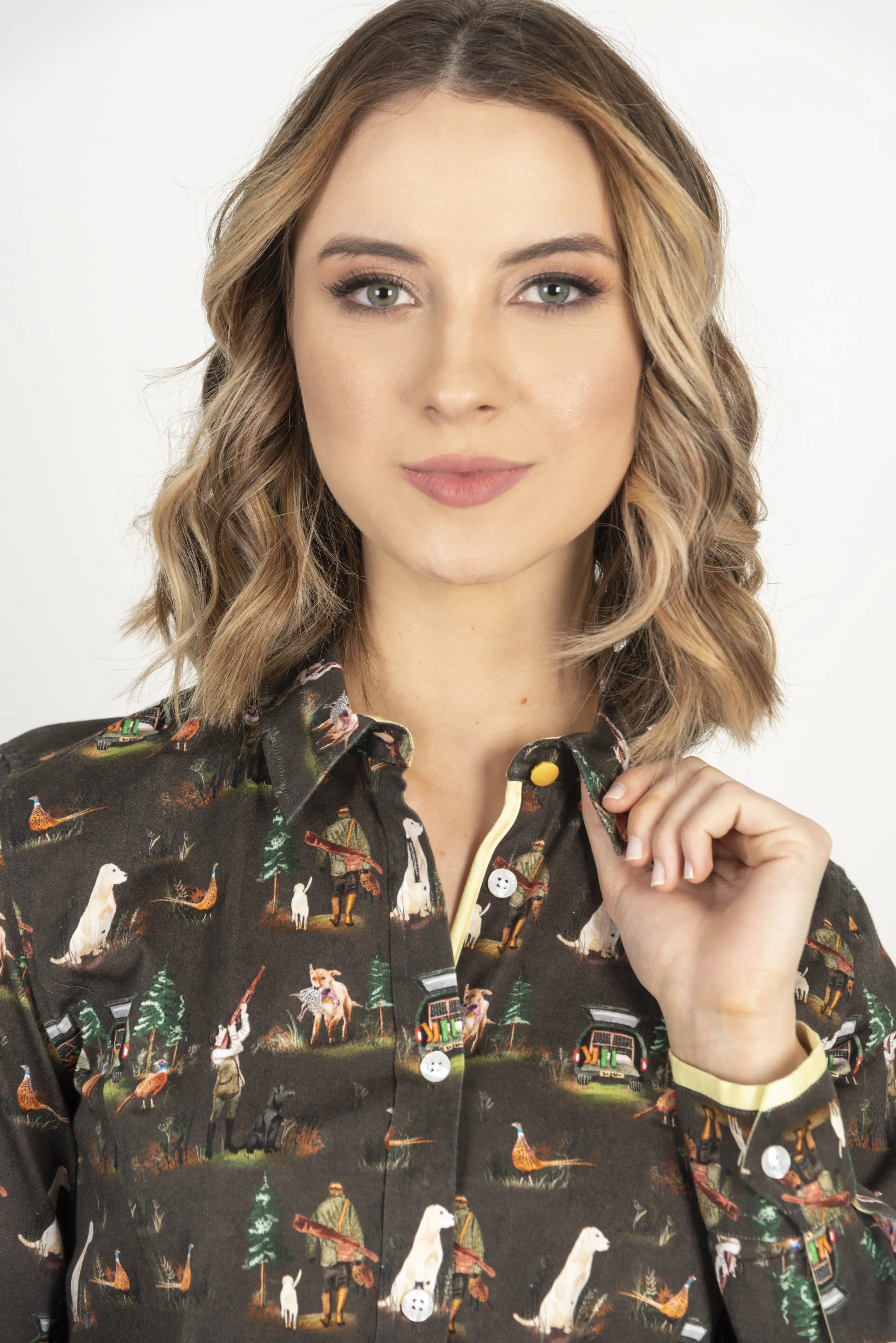 Hartwell Layla Brown Hunting Print Shirt