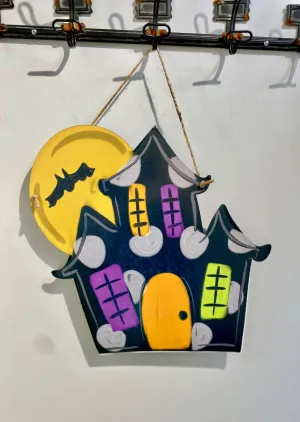Haunted House Door Hanger