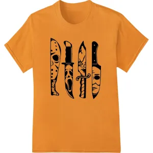 Haunting Knife Silhouettes: Edgy Halloween Heat Transfers