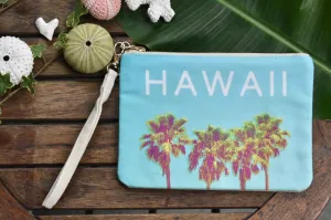 Hawaii palm clutch