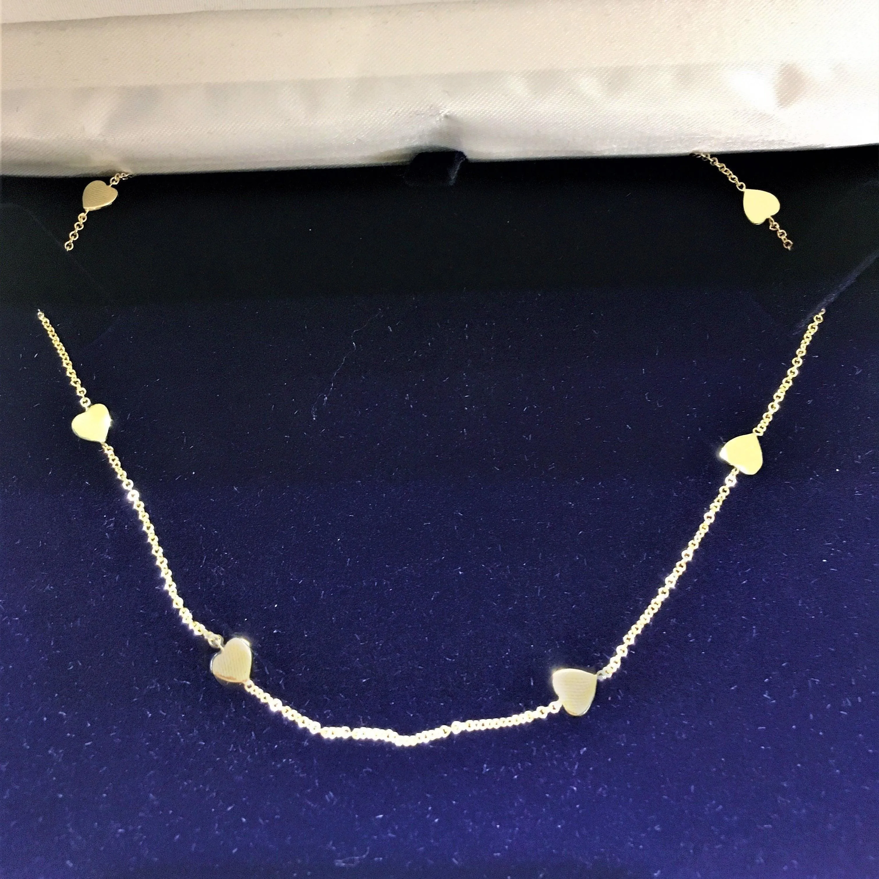 Heart Charm Necklace 14K Yellow Gold