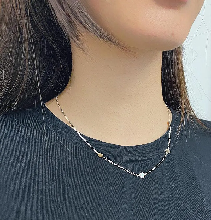 Heart Charm Necklace 14K Yellow Gold