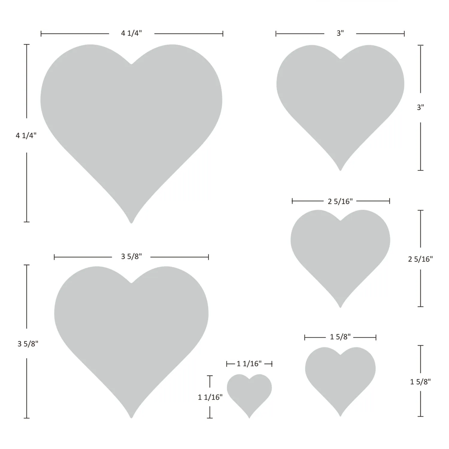 Heart Cutting Dies, Cut Dies Stencil, Valentine’s Day Dies, Assorted designs